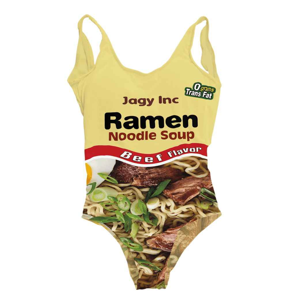 Beef Flavor Ramen Noodles One Piece Swimsuit
