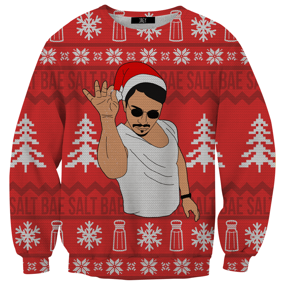 Salt bae shop christmas sweater