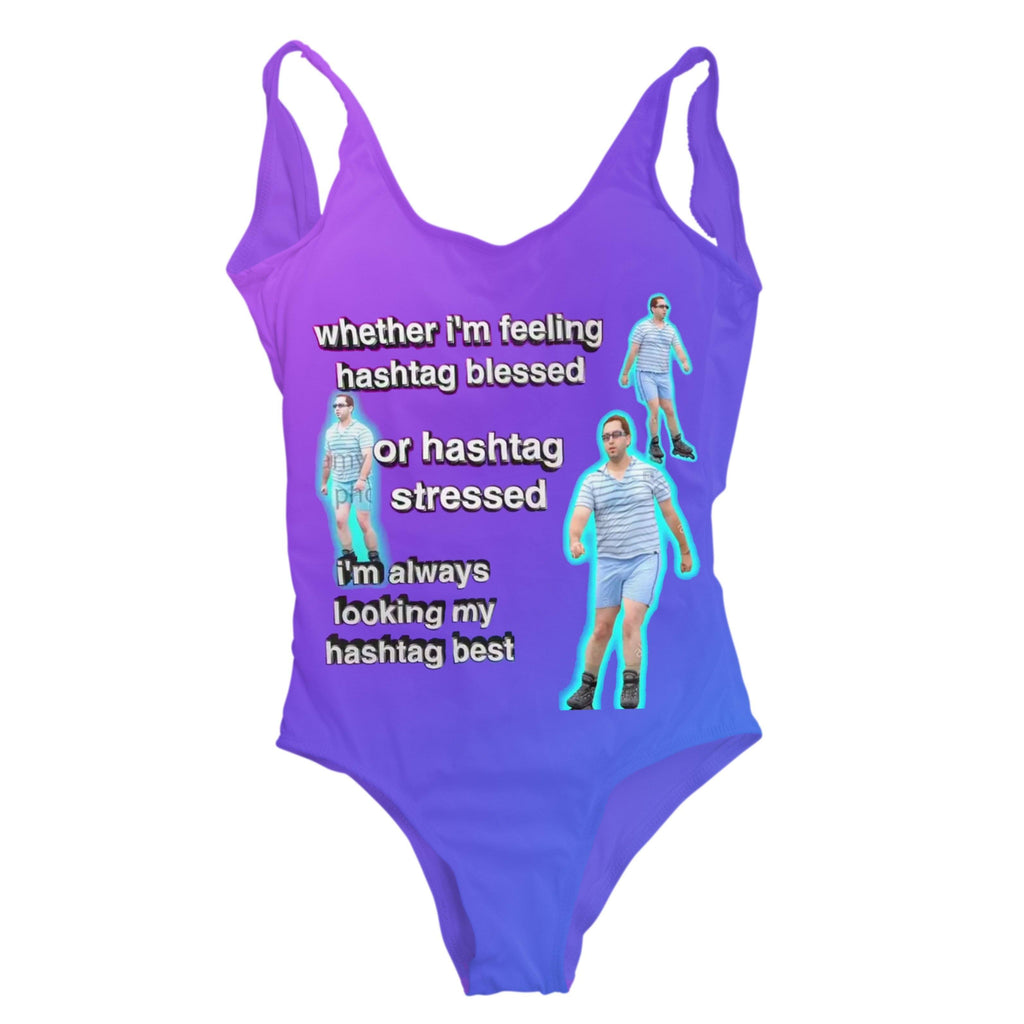 Hashtag Blessed One Piece Swimsuit