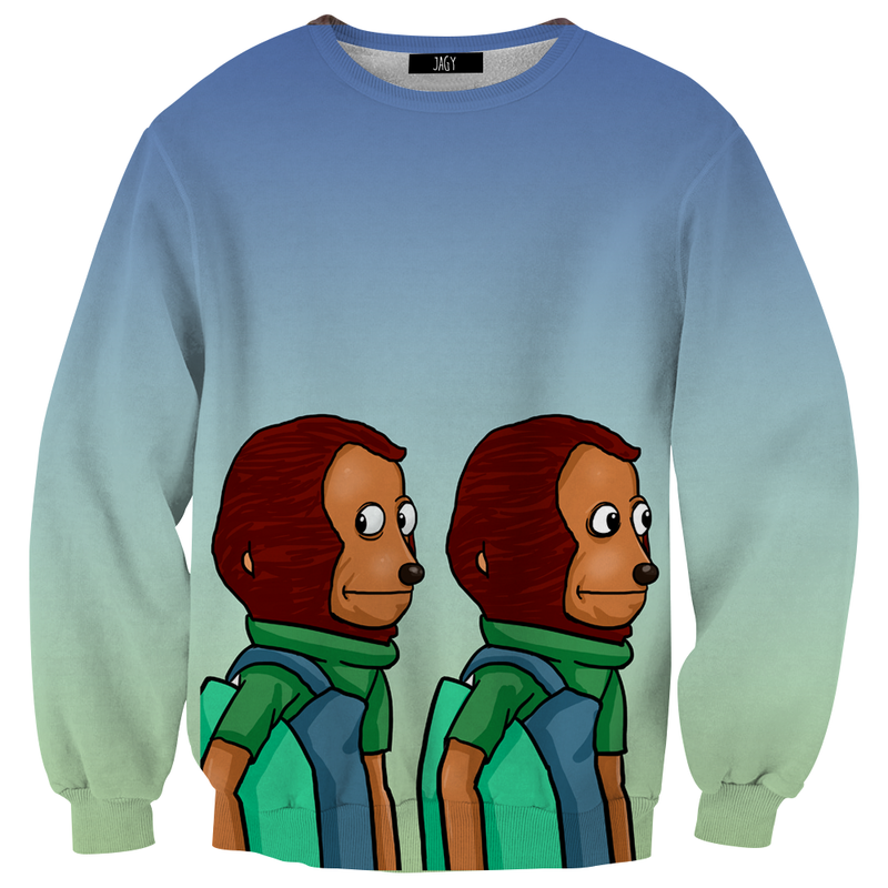 Yikes Monkey Puppet Meme Sweatshirt