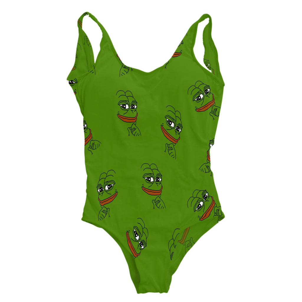 Smirk Pepe One Piece Swimsuit