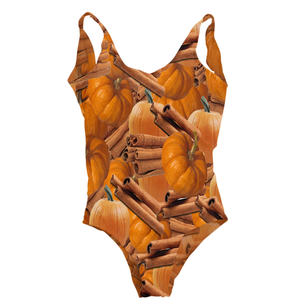 Pumpkin Spice One Piece Swimsuit