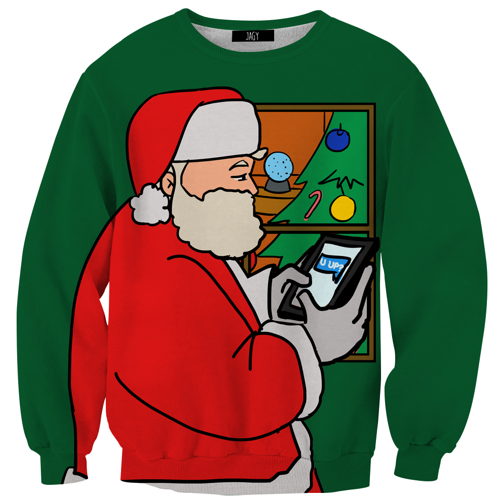 U Up? Santa Christmas Sweatshirt