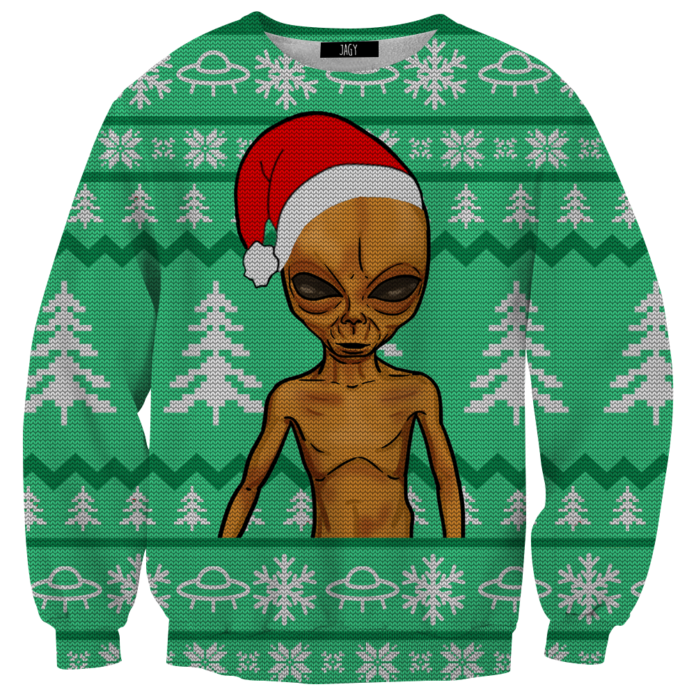 Alien Ugly Christmas Sweater Sweatshirt