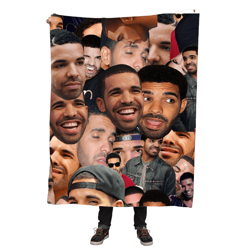Blankets - Drake Collage Throw Blanket