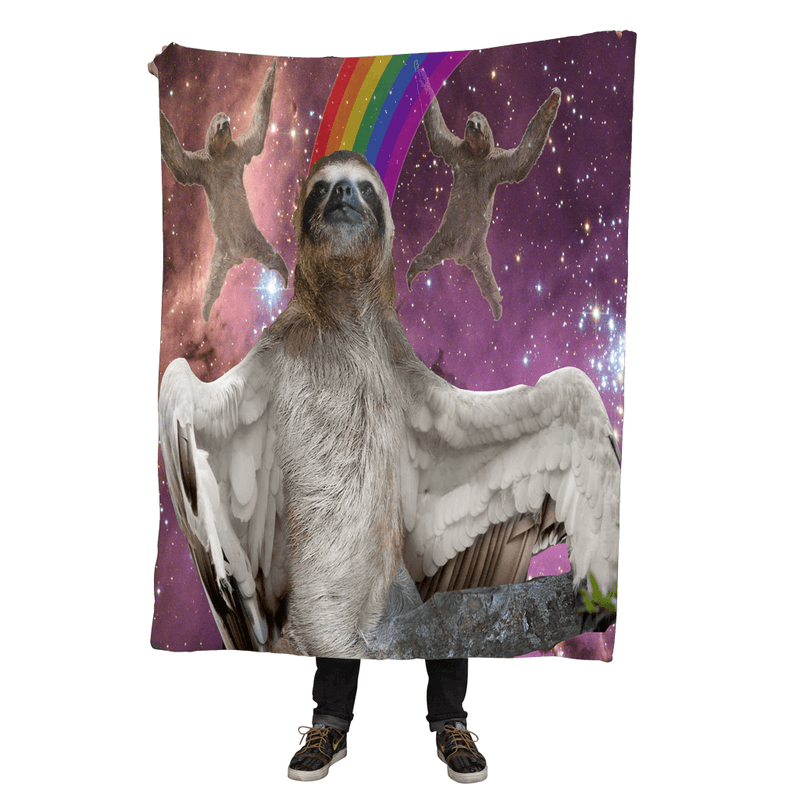 Blankets - Flying Sloth Throw Blanket
