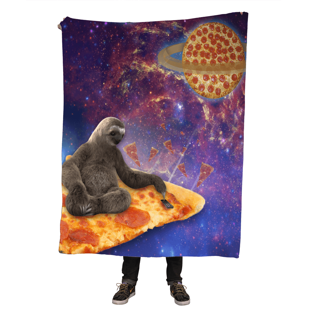 Blankets - Pizza Sloth Throw Blanket