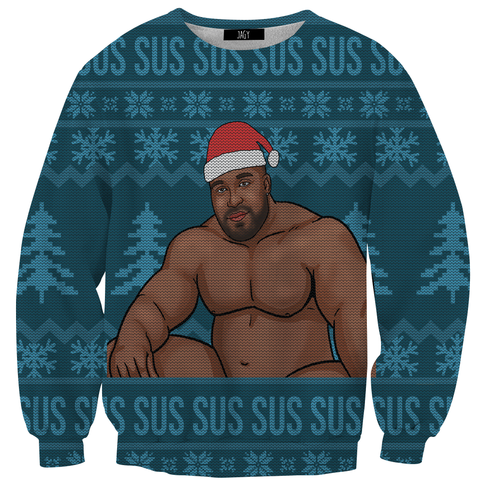 Sus Wood Meme Ugly Christmas Sweater Sweatshirt