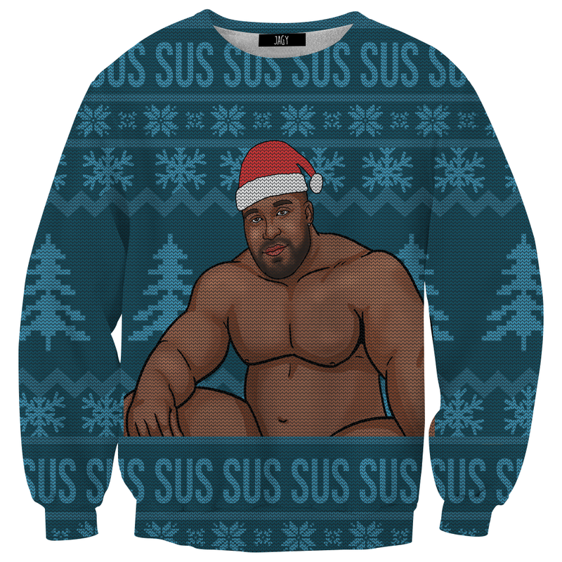 Laughing leo ugly christmas sweater sweatshirt Outlet