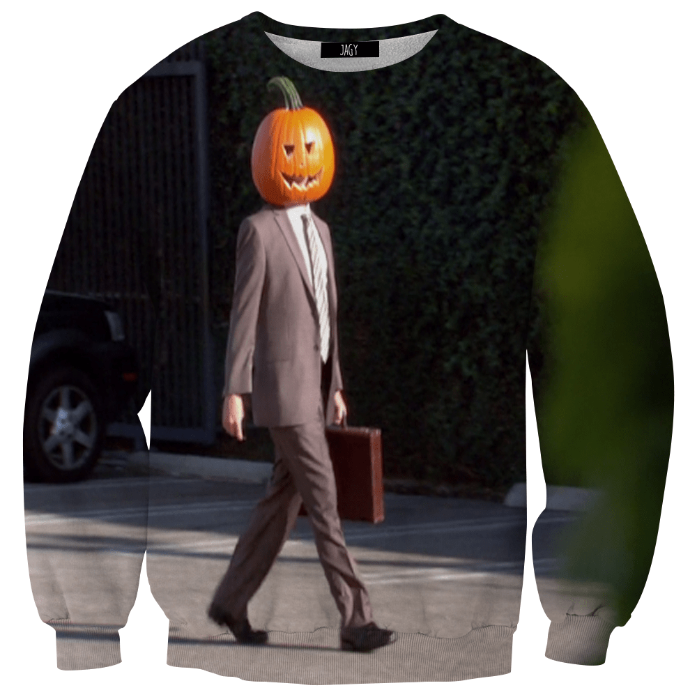Sweater - Dwight With Pumpkin Head