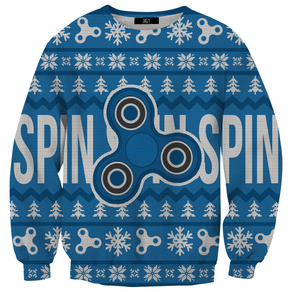Sweater - Fidget Spinner Ugly Sweater Sweatshirt