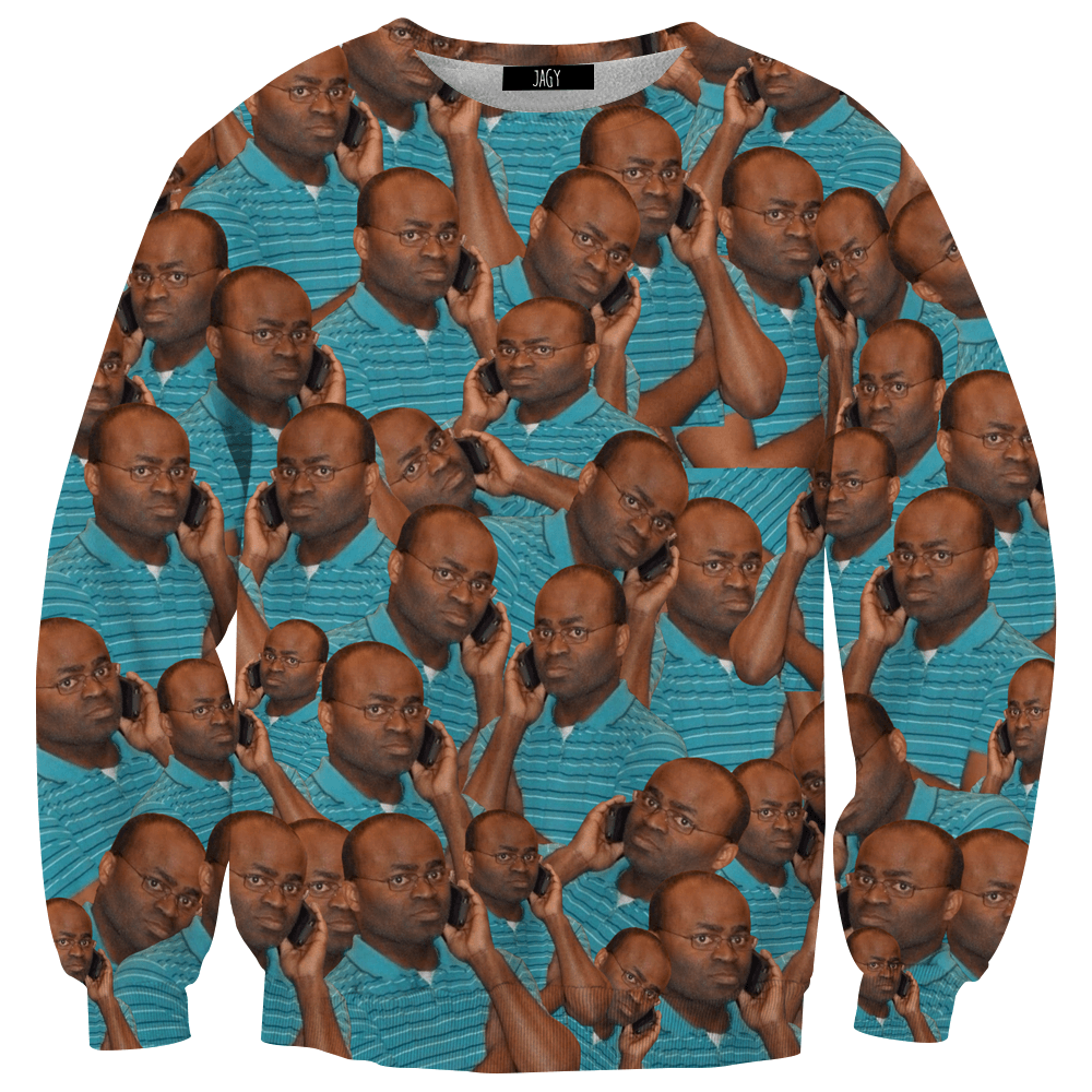 Sweater - On The Phone Meme Sweatshirt