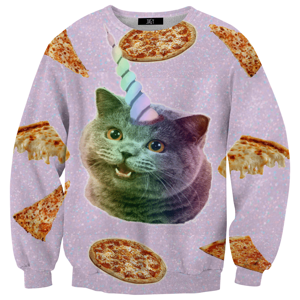 Sweater - Pizza Kitty
