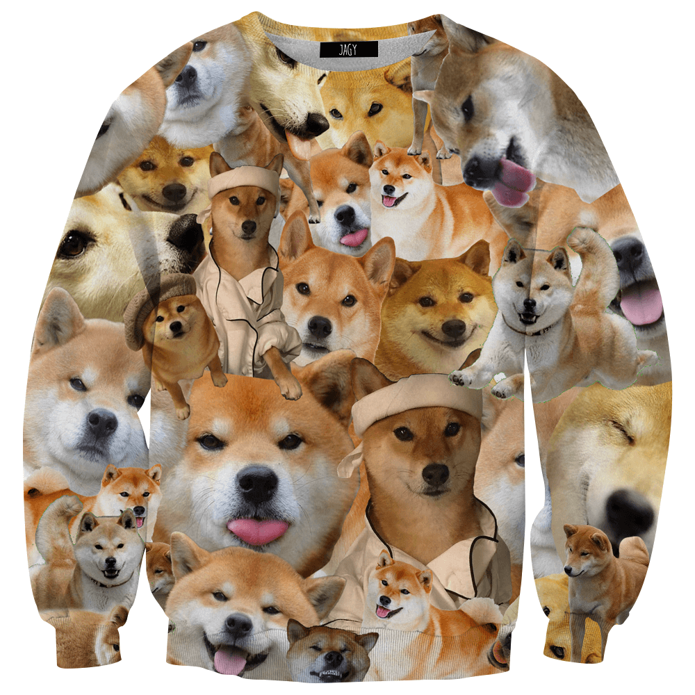 Sweater - Shiba Inu Collage Sweatshirt