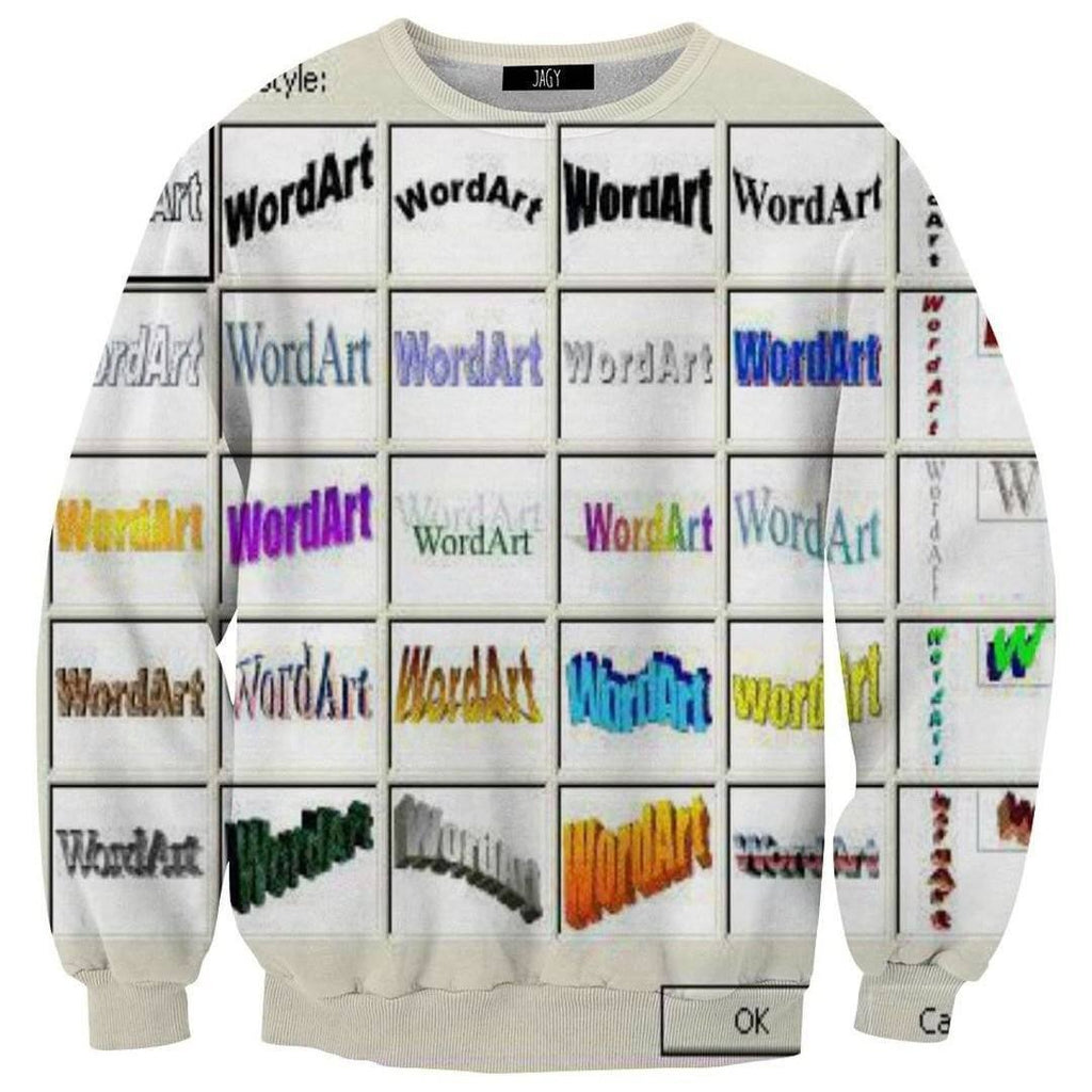 Sweater - Wordart Selection