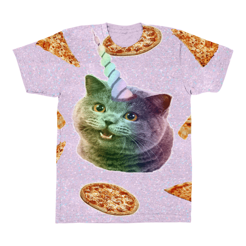 T-Shirts - Cats And Pizza